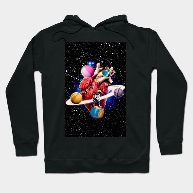 Rings of Solitude: The Lonely Astronau Hoodie by SeamlessOo